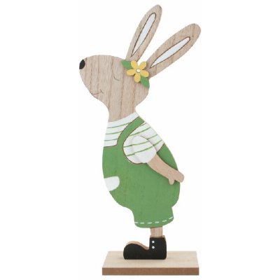 Zajíc v zeleném dřevěný 13 x 30 x 5 cm na postavení – Hledejceny.cz