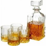 EXCELLENT Whiskey set karafa + sklenice sada 5 ks křišťálové sklo 900 ml – Zboží Dáma