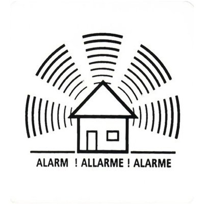 Cedule ALARM 75x75 mm – Zboží Mobilmania