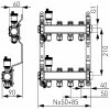 Instalatérská potřeba Novaservis Rozdělovač s regulačními mechan. ventily 5 okruhů SN RO05S