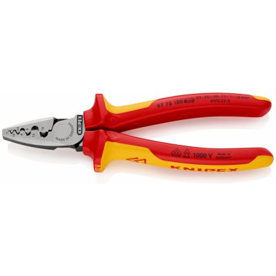 Knipex Lisovací kleště na koncové dutinky 9778180 – Zboží Dáma