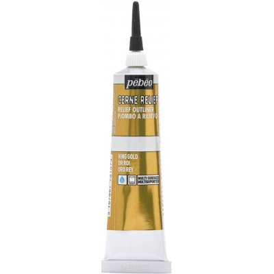 Pébéo Kontura na sklo Vitrail 37 ml King Gold – Zboží Mobilmania