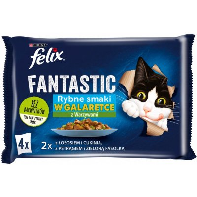 Felix Fantastic losos a cuketa pstruh a fazole 4 x 85 g