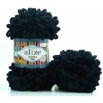 Alize příze Puffy Fine 060 Černá – Sleviste.cz