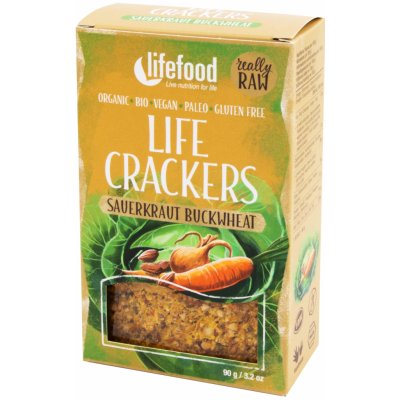Lifefood Crackers Zelňáky Raw Bio 90 g – Zboží Mobilmania