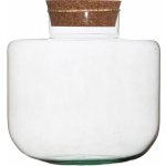 ecoglassworks Skleněná dóza Arnica s korkovým špuntem, 21x19 cm – Hledejceny.cz