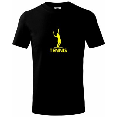 Tenistka s nápisem tričko dětské bavlněné černá – Zboží Mobilmania