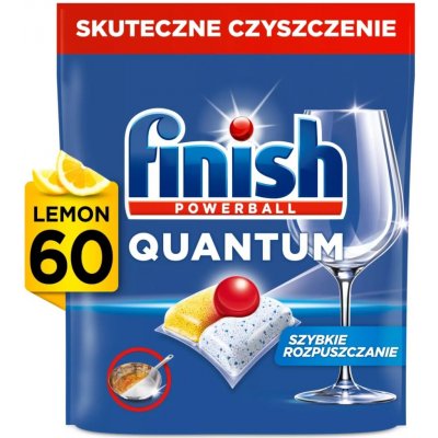 Finish Quantum All in 1 Lemon Sparkle tablety do myčky 60 ks – Sleviste.cz