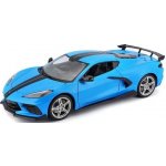 Maisto 2020 Chevrolet Corvette Stingray Coupe HIGH WING modrá 1:18 – Sleviste.cz