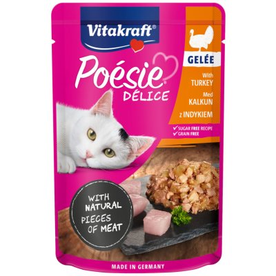 Vitakraft Cat Poésie Délice Gelee krůtí 85 g – Zbozi.Blesk.cz