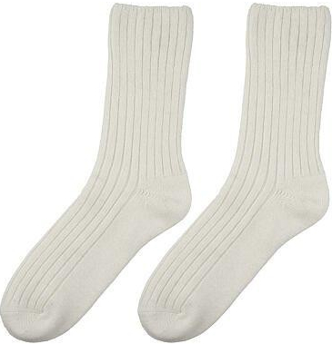Vlnka Ovčí ponožky Merino se zdravotním lemem bílá