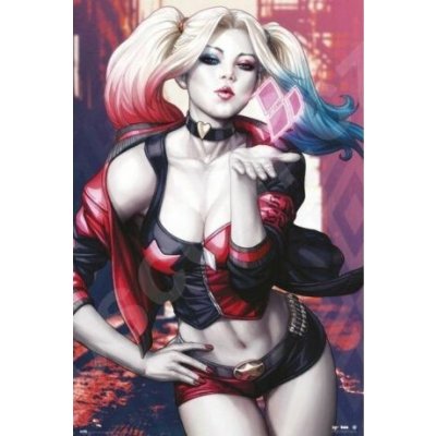 Plakát 61x91,5cm - Harley Quinn - Kiss – Zboží Mobilmania