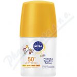 Nivea Sun Protect & Sensitive dětské mléko na opalování v kuličce SPF50+ 50 ml – Sleviste.cz