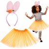 Dětský karnevalový kostým ZAJÍČEK FunPlay FP-5077 oranžová