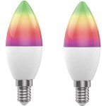 Smart LED žárovka E14 5W RGB CCT WOOX R9075/2pack WiFi Tuya sada 2ks – Hledejceny.cz