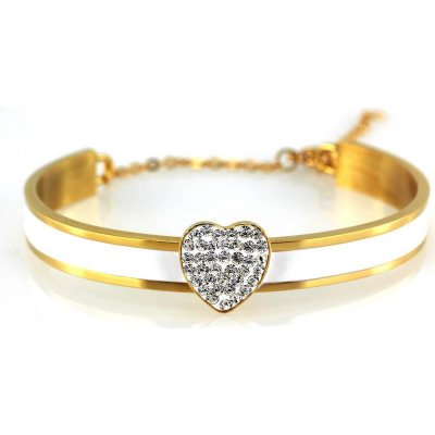 MPM ocelový z chirurgické oceli Bracelet 7569 Gold White