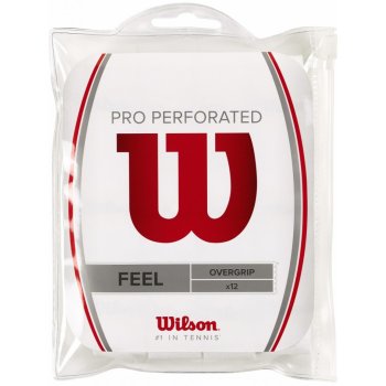 Wilson Pro overgrip perforated 12ks bílá