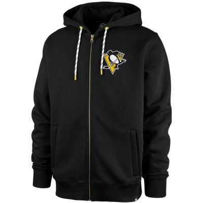 47 Brand Mikina Pittsburgh Penguins Back Check ’47 MORRIS Full Zip Hood – Zboží Mobilmania