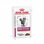 Royal Canin Veterinary Diet Cat Renal with Beef Feline 12 x 85 g – Hledejceny.cz