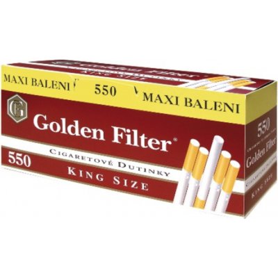 Golden filter cigaretové dutinky 550 ks – Zbozi.Blesk.cz