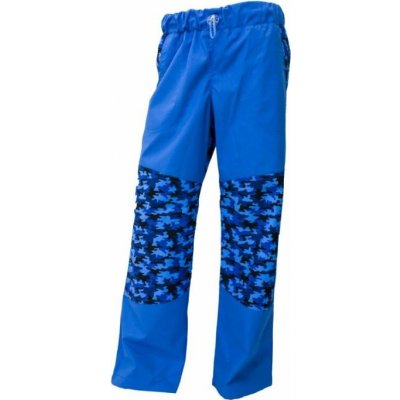 Fantom Dětské Kalhoty OUTDOOROVÉ letní bavlněné modré s maskáčem