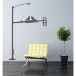 WALLVINIL Samolepky na zeď - Semafor s ptáčky Barva: Černá, rozměry: 60x40 cm, Pravá / Levá: Pravá (dekorace směřuje/dívá se doprava) – Hledejceny.cz