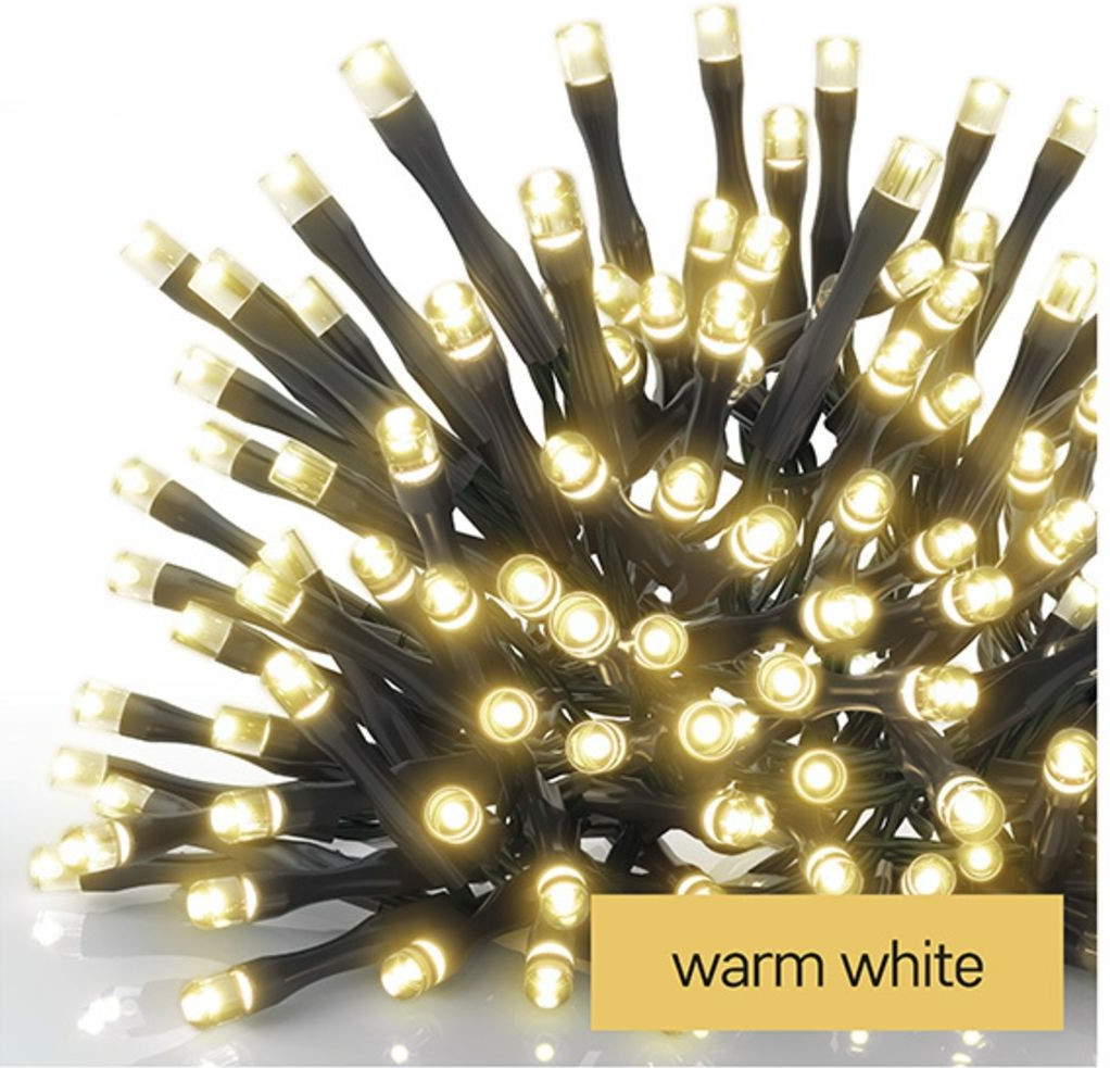 Emos D4FW01 LED vánoční řetěz 2,8 m 3x AA venkovní i vnitřní teplá bílá časovač