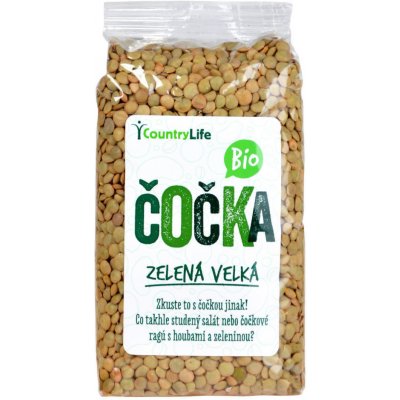 Country Life Bio Čočka zelená 0,5 kg – Zboží Mobilmania