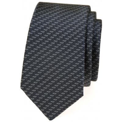 Avantgard Kravata Slim 551-3012 šedá – Zboží Dáma