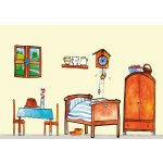 Marionetino Červená Karkulka kulisa k loutkovému divadlu – Zboží Dáma