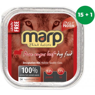 Marp Holistic Dog Pure Angus Beef 16 x 100 g – Hledejceny.cz