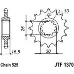 JT Sprockets JTF 1370-15 – Zboží Mobilmania