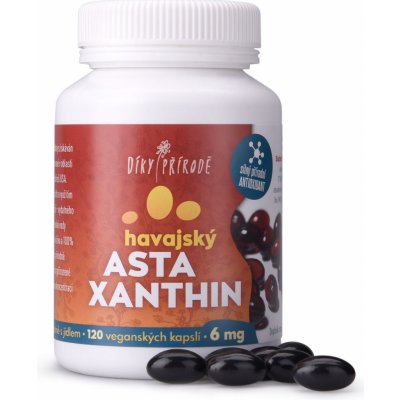 Díky přírodě Havajský astaxanthin Vegan 6 mg, 120 kapslí