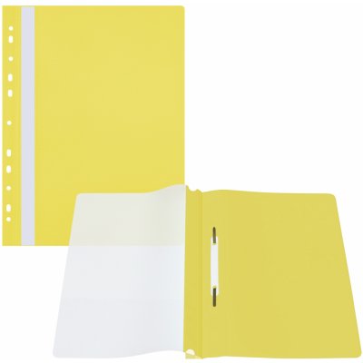 rychlovazač A4/10ks, PP, čirá přední strana, Euro, Žlutý – Zboží Živě