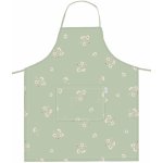 Darré Kuchyňská zástěra Sedmikrásky zelená – Zboží Dáma