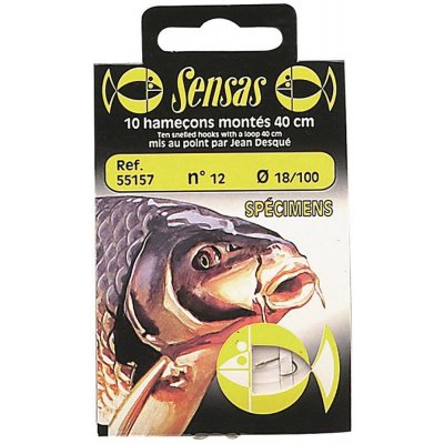 Sensas Hotový návazec Specimen 40 cm vel.8 20 mm 10 ks – HobbyKompas.cz