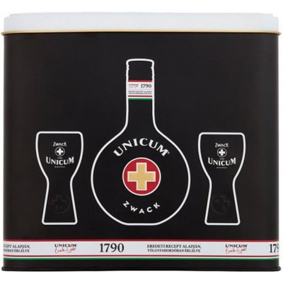 Zwack Unicum 40% 0,5 l (dárkové balení 2 sklenice)