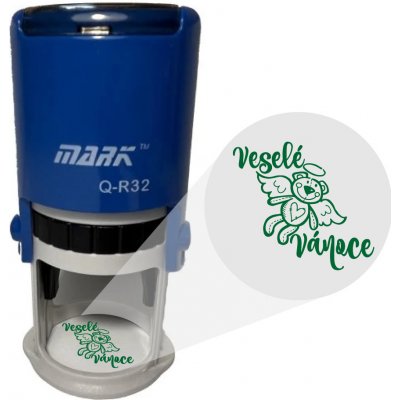 Mark Samonamáčecí razítko Veselé Vánoce 013 modrá 45mm – Sleviste.cz