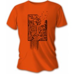 Tričko Tetrao lovecké vodopád oranžové