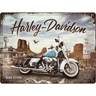 Nostalgic Art Plechová Cedule Harley-Davidson King of Route 66 – Zboží Mobilmania