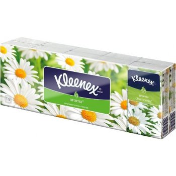 Kleenex papírové kapesníčky Heřmánek 3-vrstvé 10x10 ks