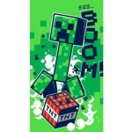 Jerry Fabrics Bavlněná froté osuška 70 x 140 cm - Minecraft Boom – Zboží Mobilmania