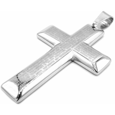Steel Jewelry Přívěsek kříž z chirurgické oceli PR100259 – Zboží Mobilmania