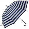 Deštník Clayre & Eef deštník pro dospělé s pruhy bílo modrý