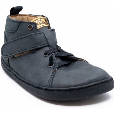 Pegres barefoot kotníkové kožené boty bf52 černé – Zboží Mobilmania