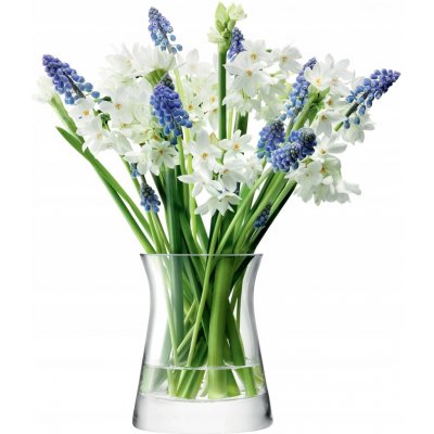 Flower Garden Posy skleněná váza v.13cm čirá, LSA, Handmade – Hledejceny.cz