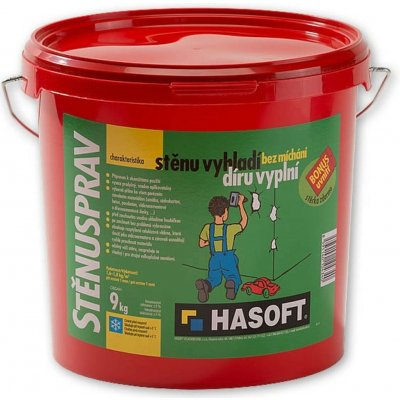 Hmota pro vyrovnání stěn HASOFT Stěnusprav – 9 kg – Hledejceny.cz