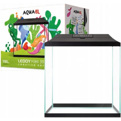 Aquael Leddy Mini 35 akvarijní set černý 19 l – Zboží Dáma