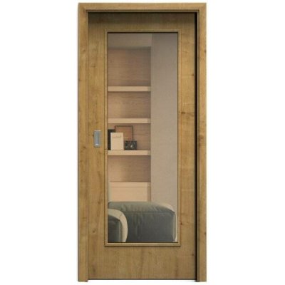 Sapeli Elegant Komfort M40 posuvné dub sukatý 70 x 210 cm Planibel bronz – Hledejceny.cz