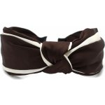 Saténová čelenka s uzlem Barva: béžová – Sleviste.cz